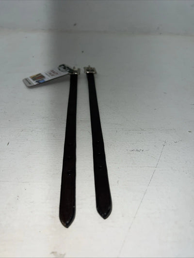 New Tough 1 Dark Oil Leather Straight Stirrup Hobble Strap #56-1132 FF-24