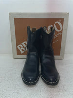 New Kids Navy Bronco Cowboy Boots. C 1507 2.5 2 1/2 D. 23-165