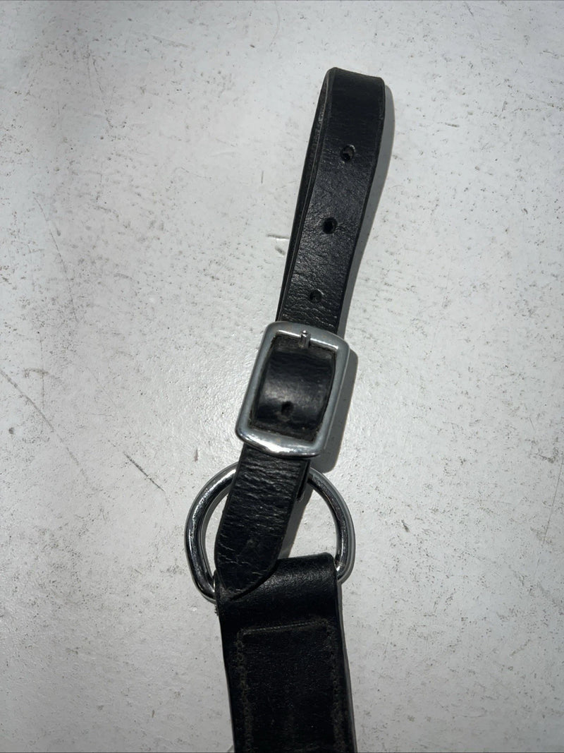 New Royal King Black Genuine Leather Tripping Collar #41-950 Y-23