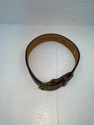 New Brown Genuine Leather Perkies Tooled 20” Belt #601 NN-68