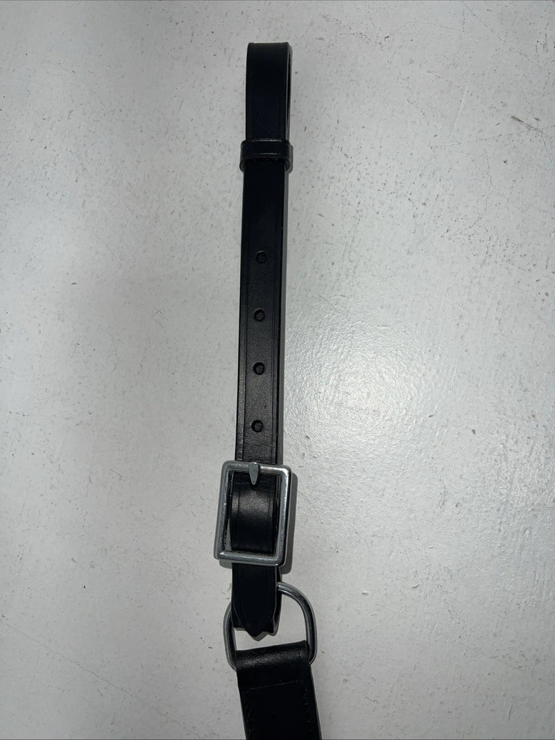 New Tough 1 Black Genuine Leather Double Stitched Breastcollar #41-3450 Y-24