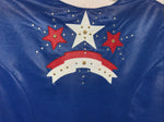 New Women’s 1849 Authentic Ranchwear XXXL Bkue White Red USA Show Vest WW-43