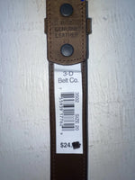 New Brown Genuine Leather 3D Weaved And Silver Pendent 20” Belt #3502 NN-86