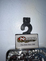 New Brown Genuine Leather Nocona Silver Bling Cross L Belt #N3487402 Z-81