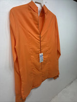 New Women’s Panhandle Slim Orange Long Sleeve Zip Up Size 12 TT-137