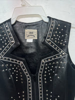 New Women’s 1849 Authentic Ranchwear Black Star Western Show Vest XXS WW-76