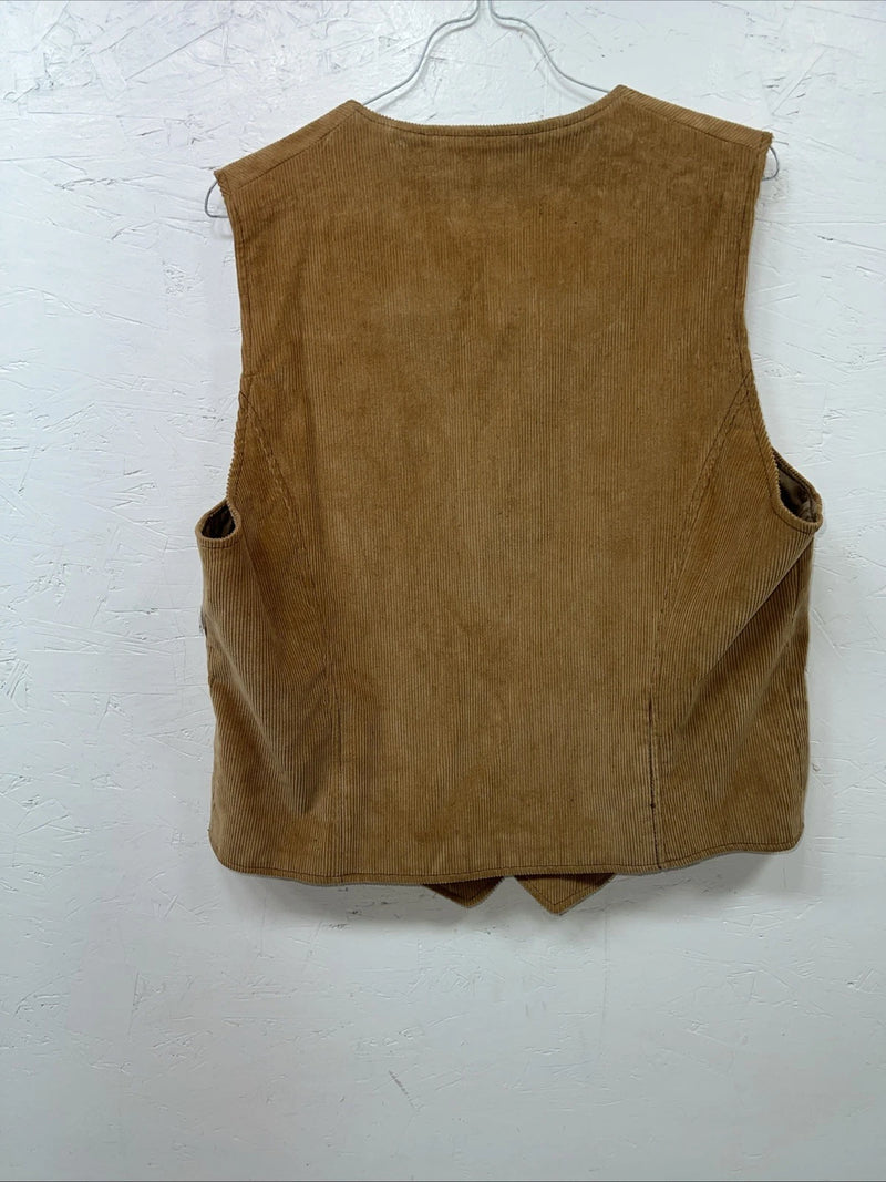 New Women’s Pioneer Wear Brown Velvet Vest 42 UU-34
