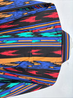 New Women’s Country Charmer Multicolor Design Long Sleeev Pearl Snap Large MM-73