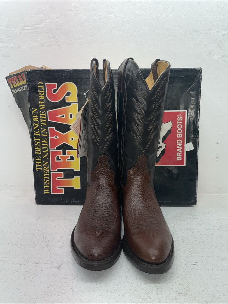 New Men’s Brown Texas Brand Cowboy Boots. 251527503 9.5 9 1/2 D. 5-49