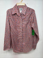 New Women’s Dickson Jenkins Multicolor Long Sleeve Pearl Snap Size 36 LL-73