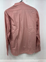New Wayne Scott Pink Long Sleeve Button Up English Shirt Large MM-45