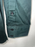 New Men’s Green Tan Blue Cowboy Threads Button Up Long Sleeve Shirt. Large P-27