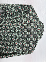 New Mens Denver Green Design Long Sleeve Pearl Snap 14.5 Small AA-81
