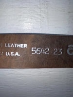 New Brown Genuine Leather Acme 24” Belt #5642 NN-29