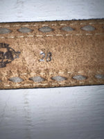New Brown Genuine Leather Wright Tooled 28” Belt #10160 NN-2