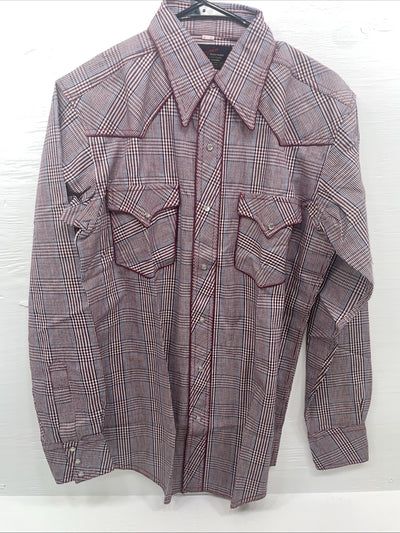 New Men’s Champion Western Multi Color Long Sleeve Pearl 15 X 35 B-109
