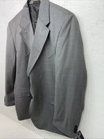 New Men’s Circle S Grey Suit Jacket 46R #25832 T-605
