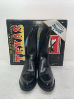 New Men’s Black Texas Brand Cowboy Boots. 8060 8.5 8 1/2 D. 3-10”