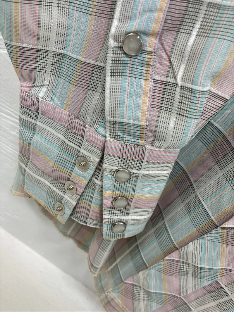 New Men’s H Bar C Multiple Color Long Sleeve Flannel Pearl Snap 2XL H-42