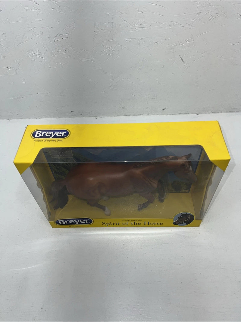 New In Box Breyer Chesnut Mountain Trail Champion Checkers. #1831 R-8