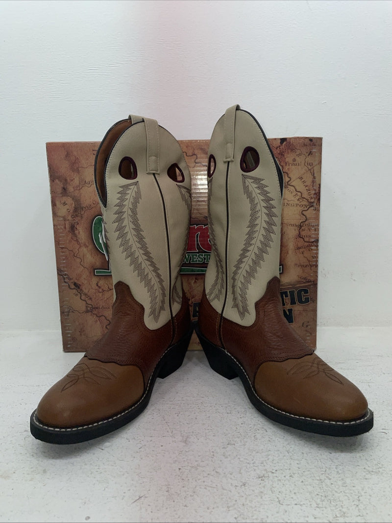 New Men’s Brown Laredo Cowboy Boots. 62023 9 E W. 4-122