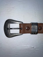 New Brown Genuine Leather Braided 28” Belt #02/4710 NN-17