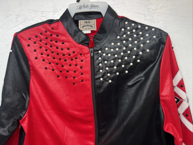 New Women’s 1849 Authentic Ranchwear Red Black Short Show Jacket Medium WW-25