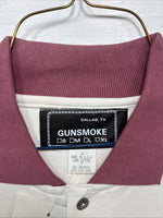 New Men’s Gun Smoke White Red Short Sleeve Polo Western Designed Top 2XL F-101