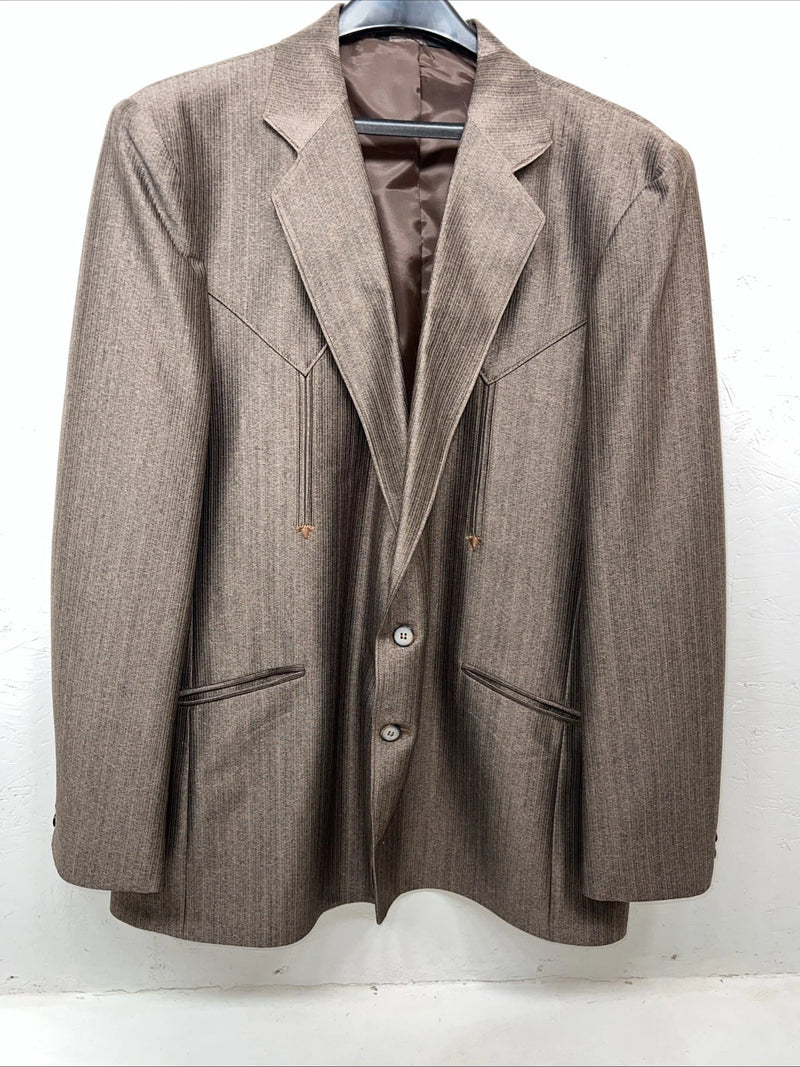 New Men’s Mesquite Brown Suit Jacket 50L Y-604