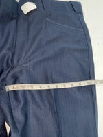 New Vintage Blue Circle S Polyester Pants #BF85 SS-5