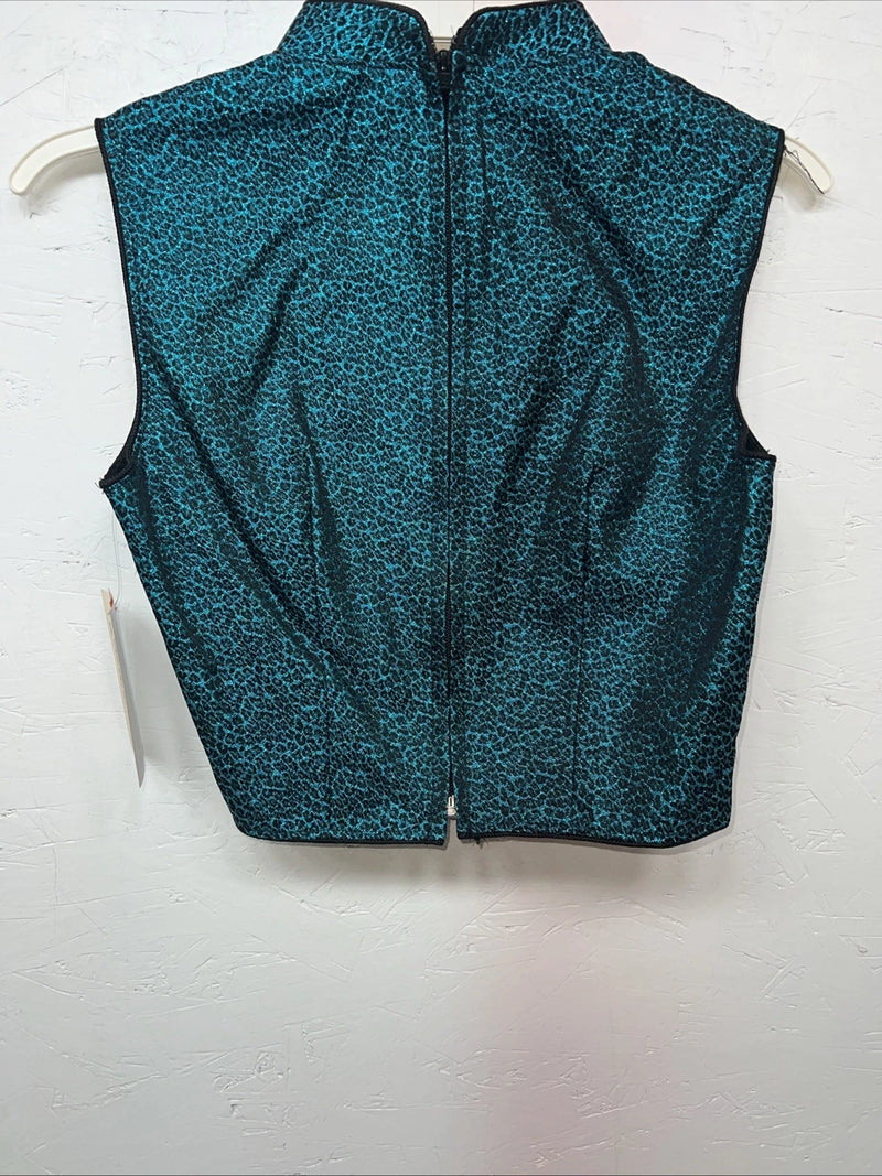 New Women’s 1849 Authentic Ranchwear Blue Western Show Vest XS WW-78