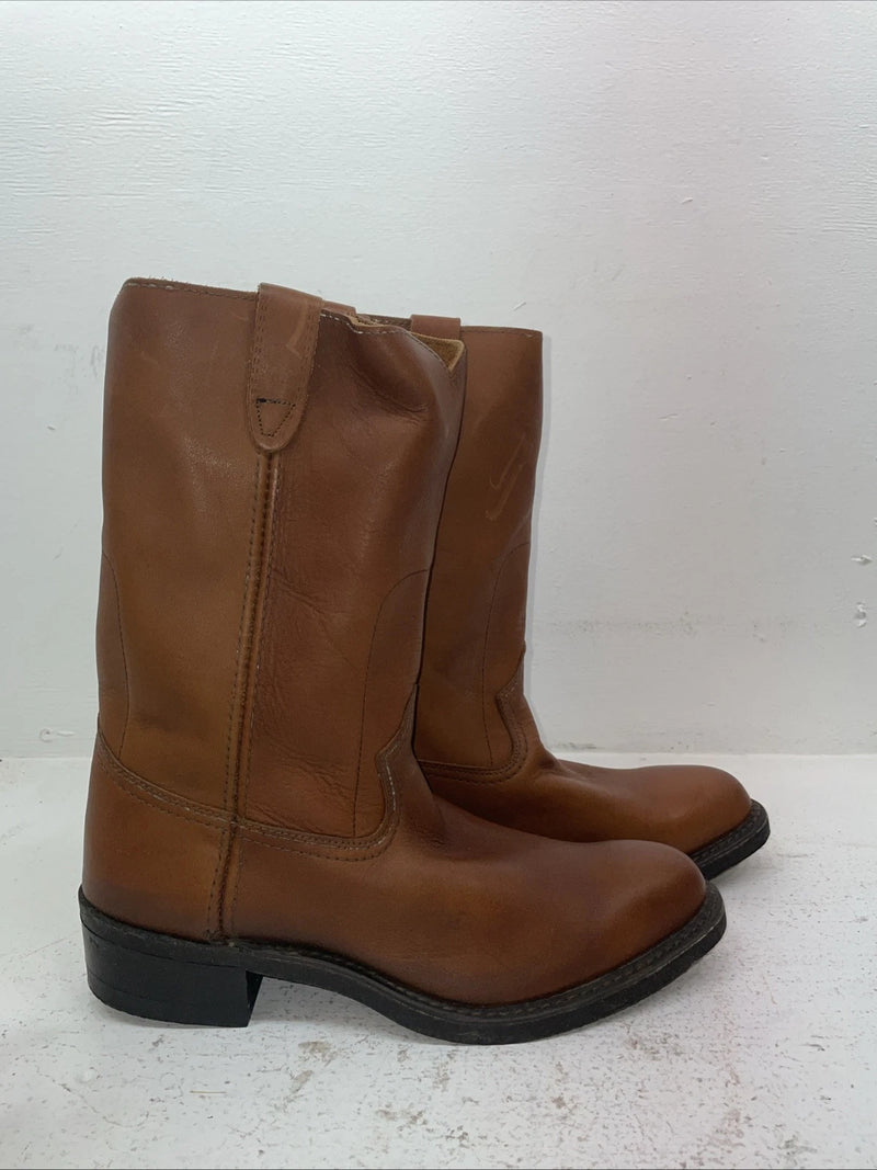 New Men’s Brown Rodeo Cowboy Boots. 9332 10.5 10 1/2 D. 7-77