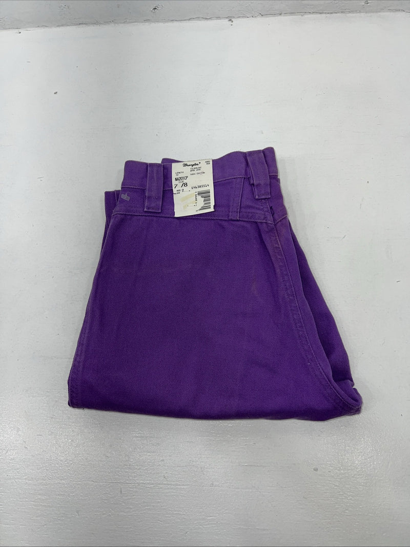 New Women’s Purple Wrangler Silverlake Denim Jeans. 7/8x32 O-3