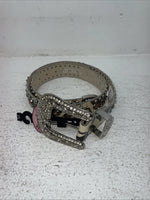 New Cow Print Genuine Leather Blazin Roxx Bling M Belt #N3510602 Z-23