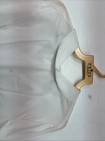 New Women’s Prior White Long Sleeve Pearl Snap English Shirt 38 KK-64