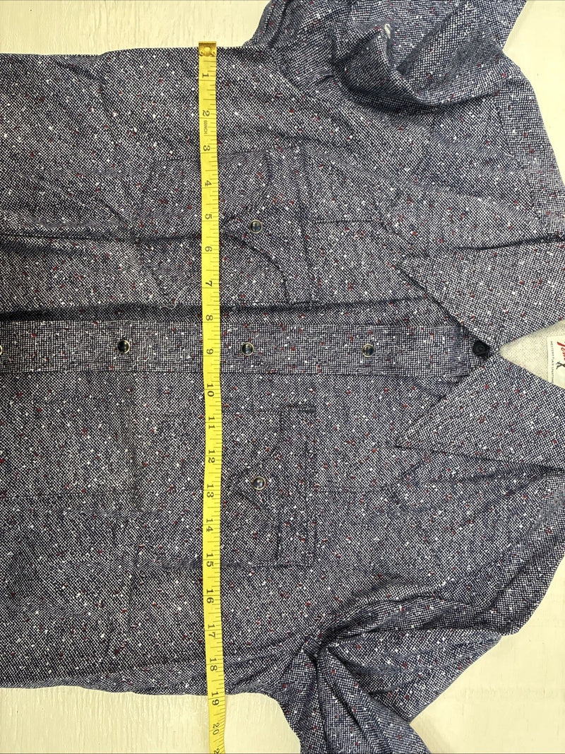 New Men’s Tem Tex Blue Jean Long Sleeve Pearl Snap 15 Medium AA-74