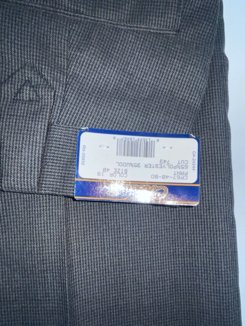 New Vintage Gray Circle S Polyester Pants #CP6740B0 3B-10