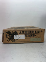 New Men’s Black Lace Up American West Cowboy Boots. 5991 9.5 9 1/2 D. 4-60