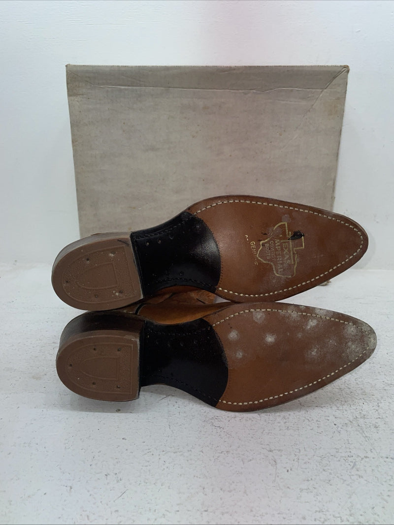 New Men’s Brown Texas Brand Cowboy Boots. M 134 9 D. 3-34
