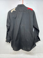New Women’s Westwater Black Design Button Up Long Sleeve Medium MM-75