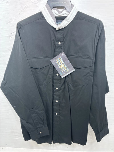New Men’s Brooks & Dunn Black Long Sleeve Button Up XL M-89
