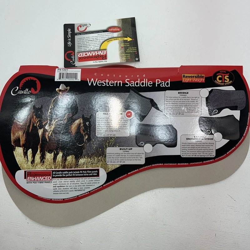 New Cavallo Gray All Purpose Build Up Bridge Saddle Pad 30x32 #1001 Pad-19