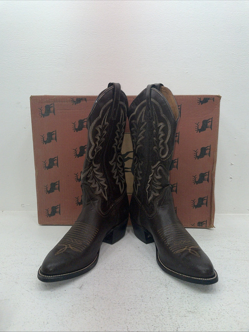 New Men’s Brown Texas Imperial Cowboy Boots. M 117 9.5 9 1-2 D. 5-40