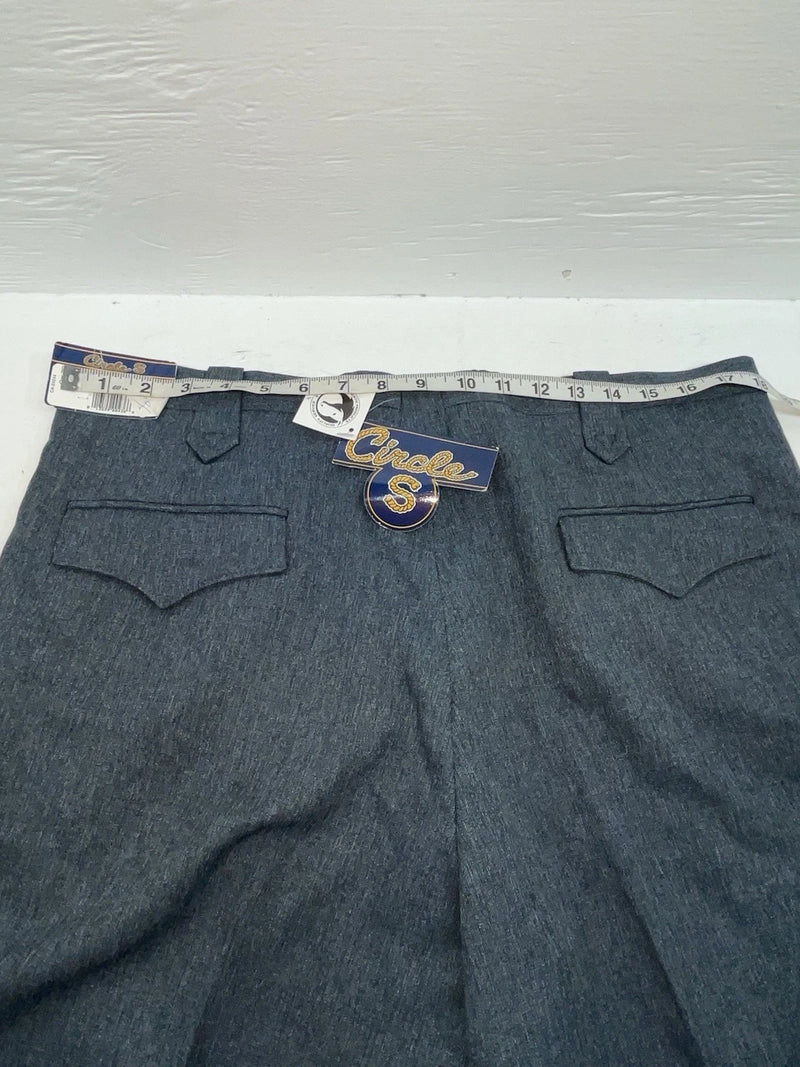 New Vintage Gray Circle S Polyester Pants #CP4776 XX-75