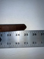 New Brown Genuine Leather Nocona Silver Pendent 30” Belt #3216215 NN-23