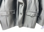 New Men’s Circle S Black Suit Jacket 46R #CC5091 S-607