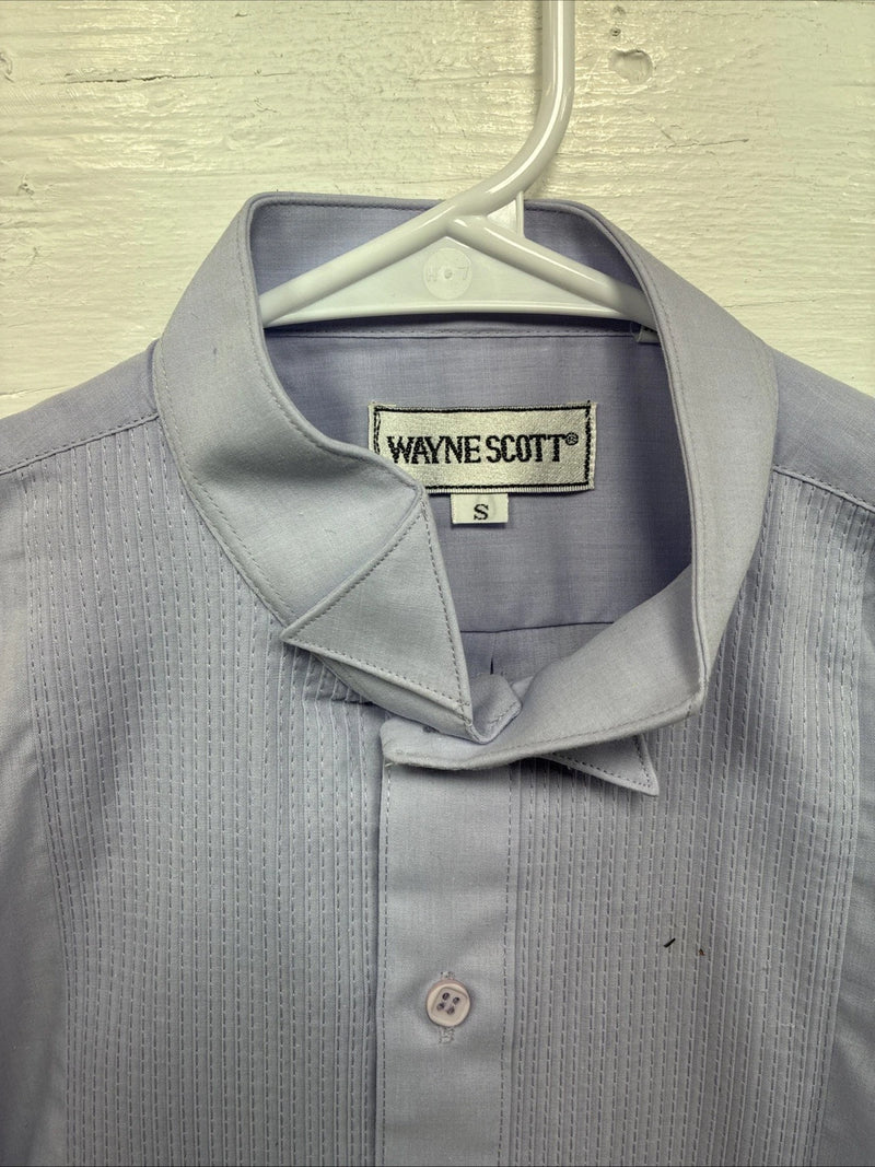 New Wayne Scott Purple Long Sleeve Button Up English Shirt Small X-94