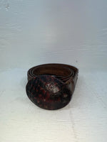 New Brown Genuine Leather Weaved 48” Belt NN-145