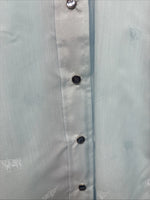 New Women’s H Bar C Blue Design Long Sleeve Pearl Snap Size 32 KK-103