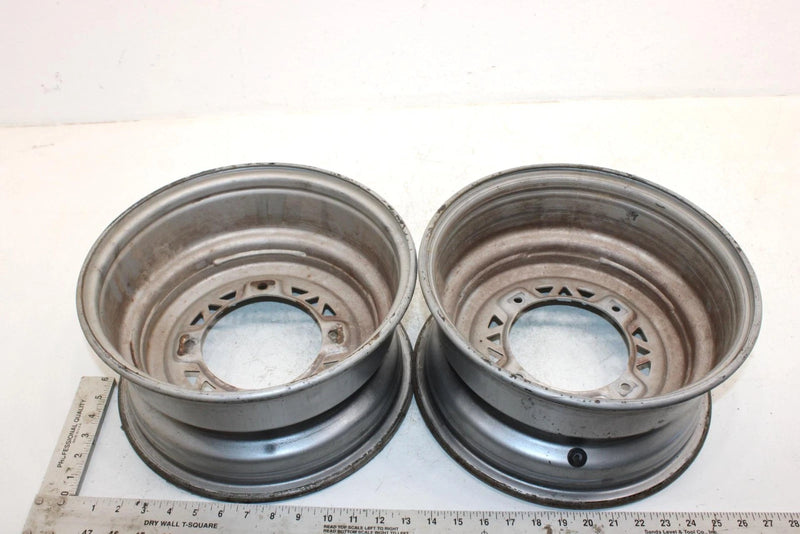 2003 Polaris Magnum 330 Oem 12x6 Front Wheel Rim Pair 1523448-067 AP158
